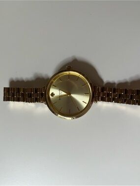 Kate Spade Gold-Tone Round Dial Women's Bracelet Watch